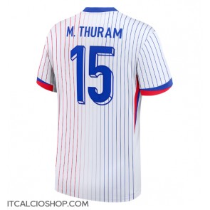 Francia Marcus Thuram #15 Seconda Maglia Europei 2024 Manica Corta